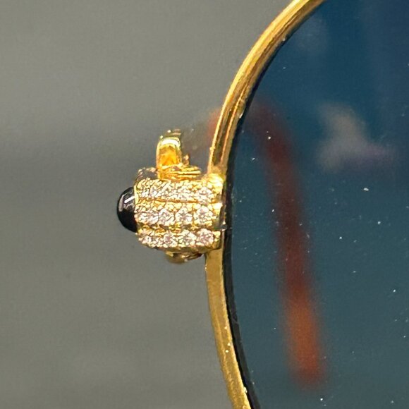 Custom Vintage Cartier Romance Louis Gold Rim Diamond Frames Glasses Sunglasses - Picture 3 of 16